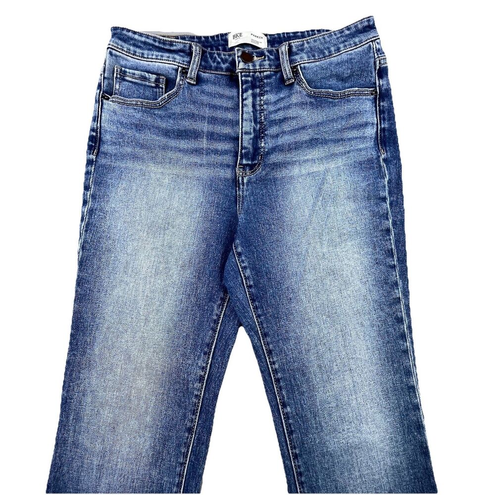 BKE Parker Bootcut Jeans Womens 29x34 Blue Stretch Denim High Rise Universal Fit - Picture 2 of 15